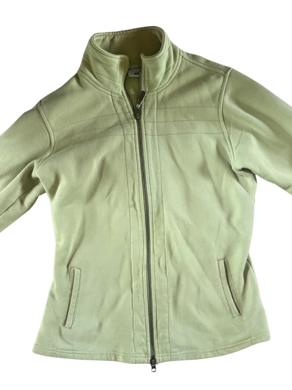 Columbia Light Green Full-Zip Women's Fleece Jacket